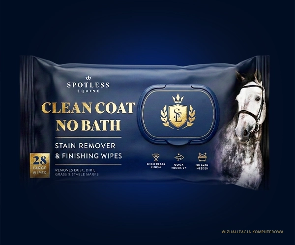 CHUSTECZKI-1 CLEAN COAT NO BATH - chusteczki do szybkiego czyszczenia sierści konia